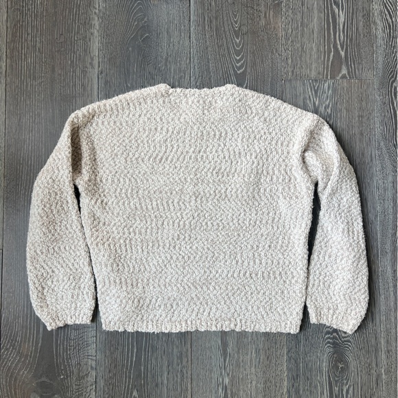 Yes Lola cream and tan crewneck sweater. Women’s size large - Picture 2 of 8